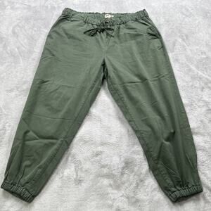 Levi's Jogger Pants Women’s Plus 16W Olive Green Drawstring Elastic Waist Casual